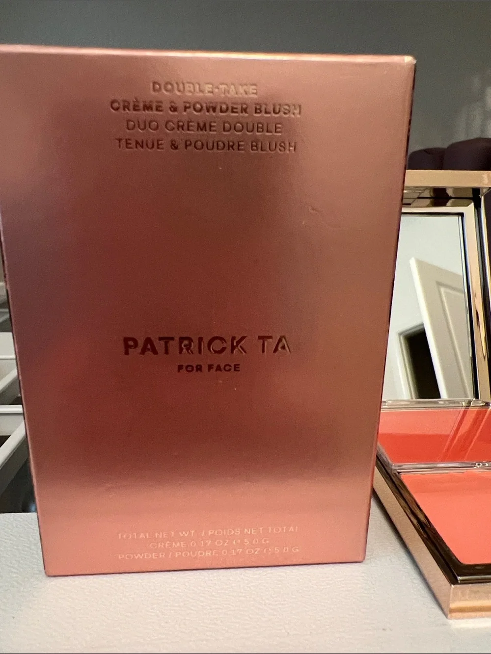 Patrick Ta Dual-Finish Blush Duo — Coral Peach